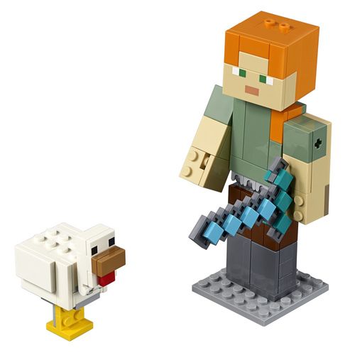 LEGO® Minecraft® - Grande Alex com a Galinha
