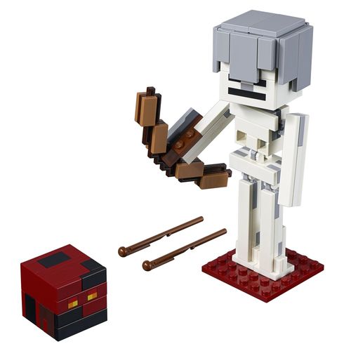 LEGO® Minecraft® - Grande Esqueleto com o Cubo Magma