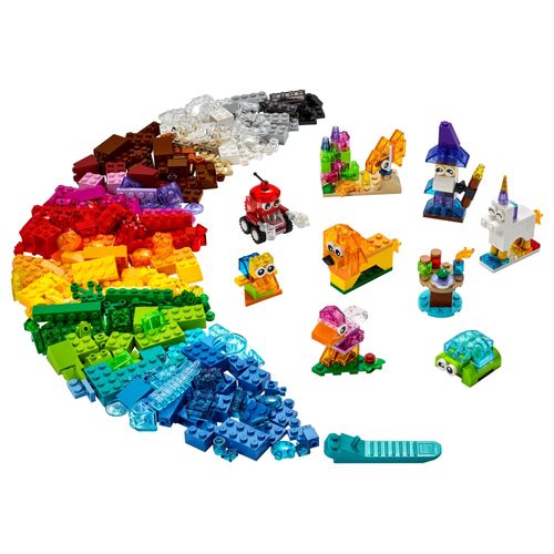 LEGO® Classic - Blocos Transparentes Criativos