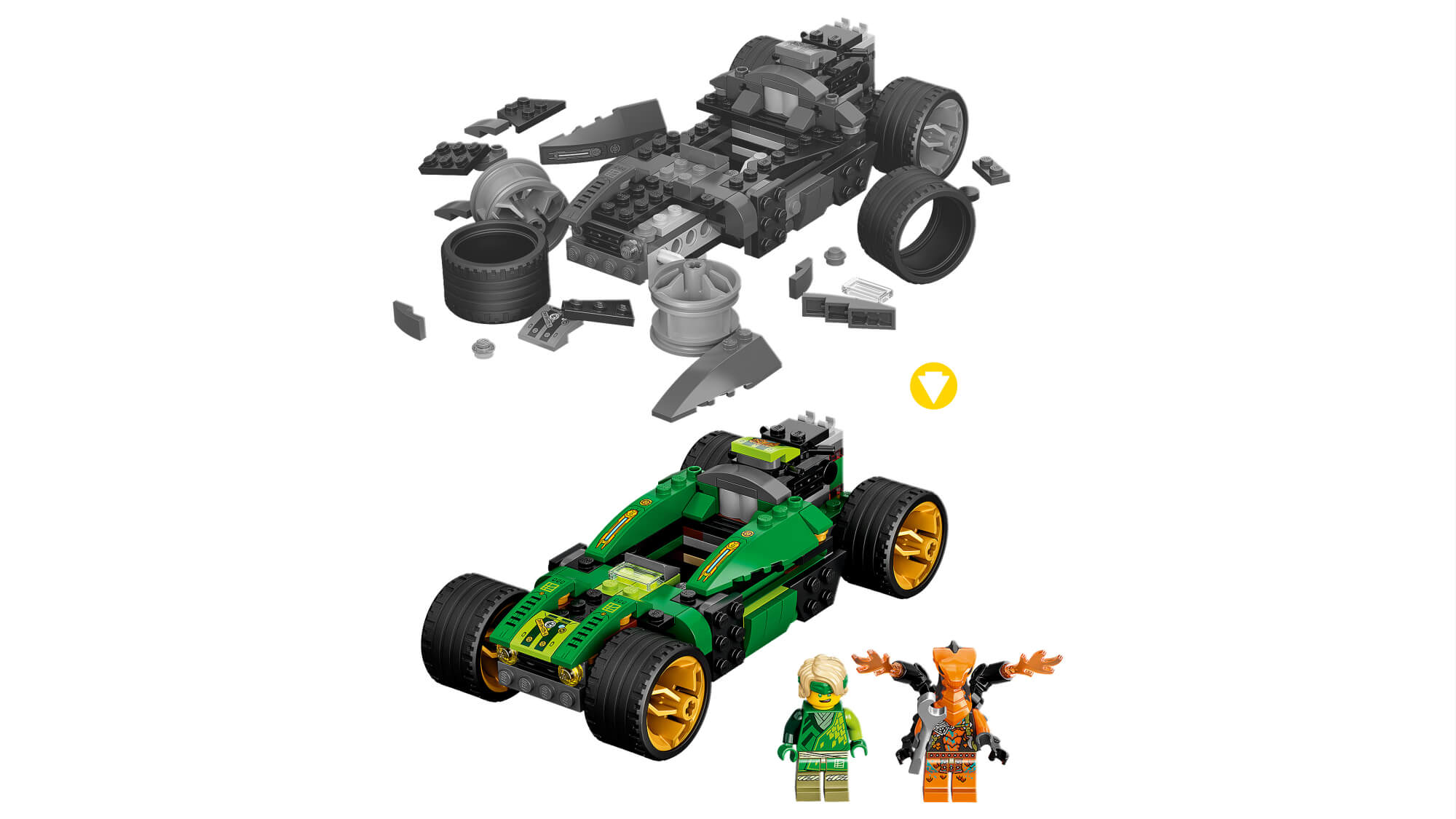 Lego ninjago best sale carro de lloyd