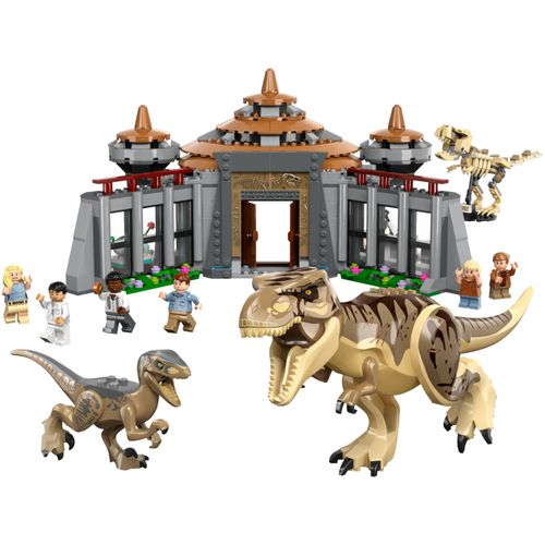 LEGO® Jurassic World - Centro de Visitantes: Ataque de TRex e Raptor