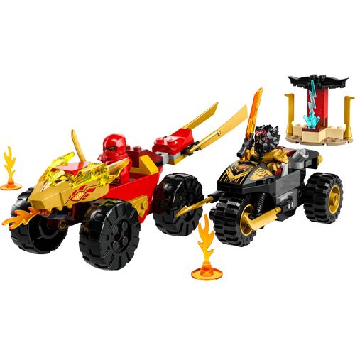 LEGO® Ninjago® - Batalha de Carro e Moto de Kai e Ras