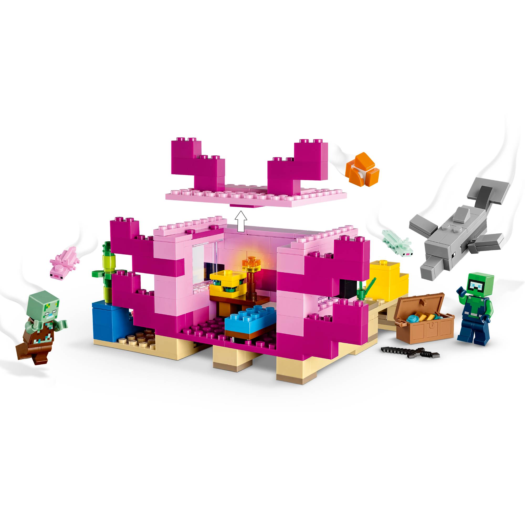 A Casa do Axolotl 21247 LEGO® Minecraft®