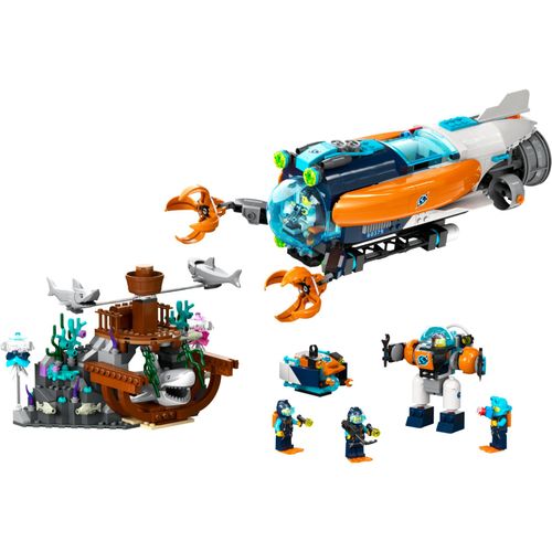 LEGO® City - Submarino Explorador de Águas Profundas