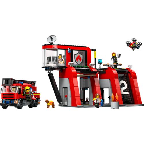 LEGO City - Quartel com Caminhão dos Bombeiros