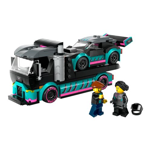 LEGO® City - Carro de Corrida e Caminhão-Cegonha
