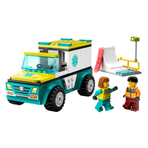 LEGO® City - Ambulância de Emergência e Snowboarder