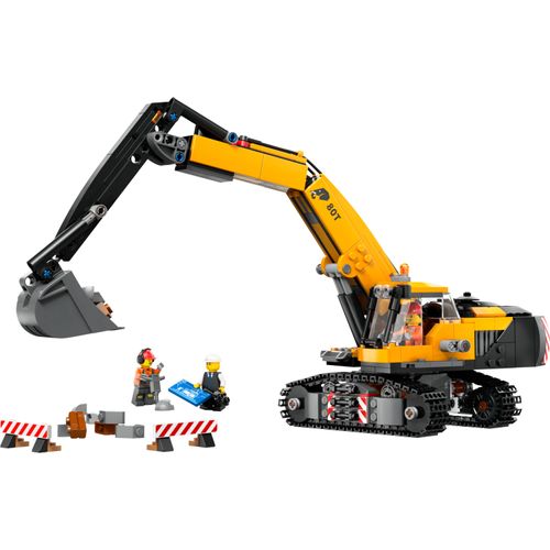 LEGO City - Escavadeira de construção amarela