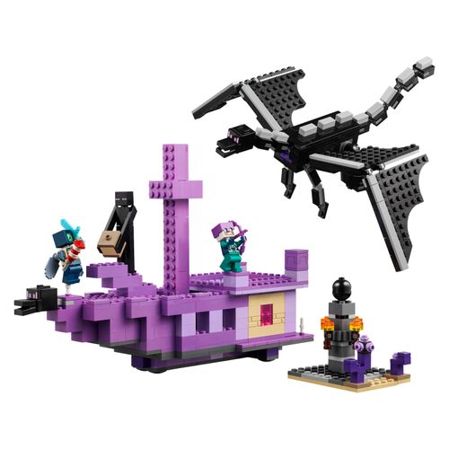 LEGO® Minecraft® - O Dragão Ender e o Navio Final