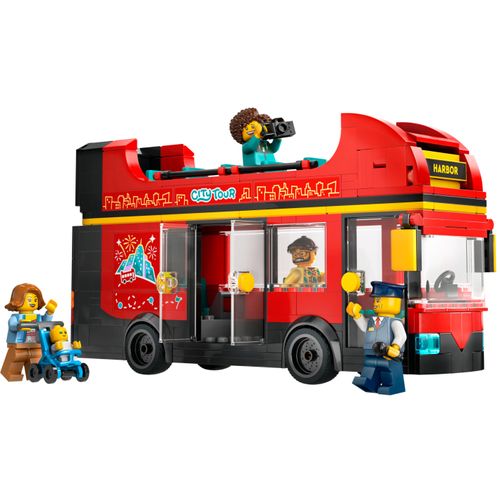 LEGO® CITY - Ônibus turístico vermelho de dois andares