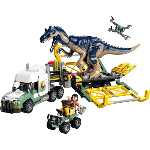 LEGO Jurassic World - Missões de dinossauros: caminhão de transporte de alossauro