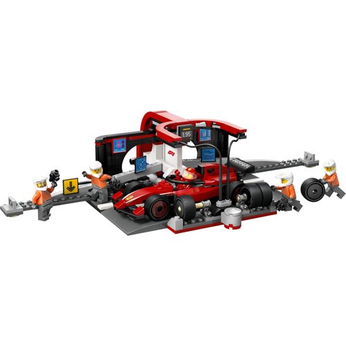 LEGO City - Pit Stop e equipe da F1® com carro Ferrari