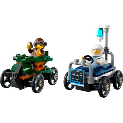 LEGO® City - Carro de avião vs cama de hospital