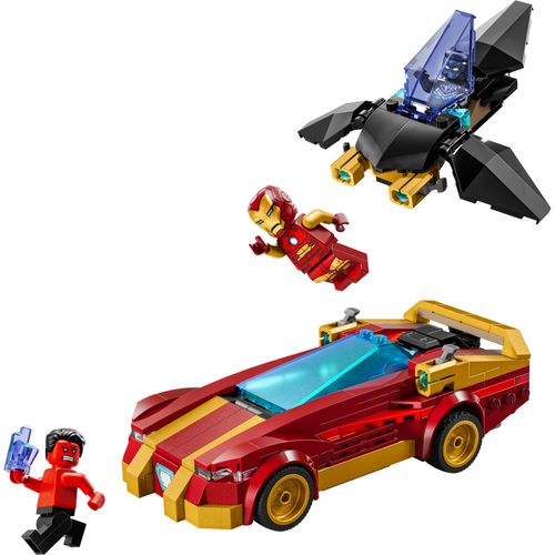 LEGO Marvel - Carro do Homem de Ferro e Pantera Negra vs Hulk Vermelho