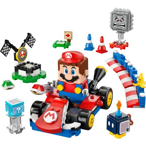 LEGO® Super Mario - Mario Kart™ – Mario™ interativo e kart padrão