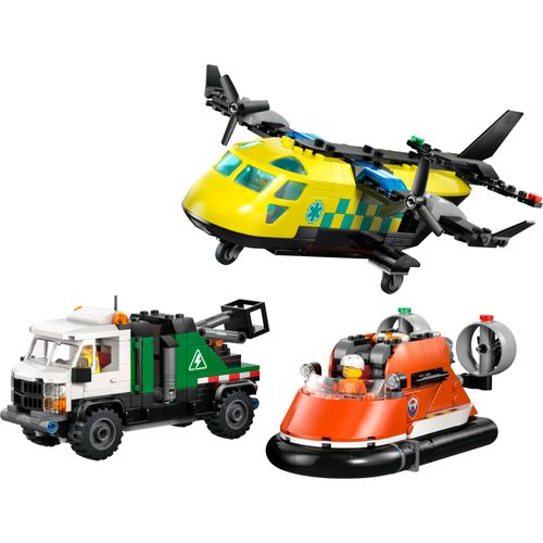 LEGO® City - Avião, Caminhão de Serviço e Aerobarco