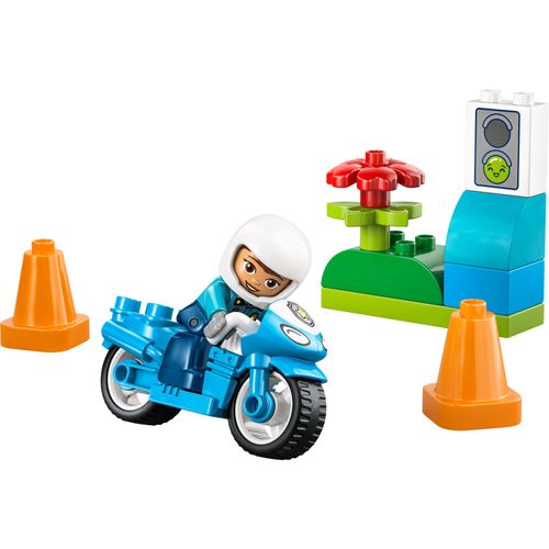 LEGO® DUPLO - Motocicleta azul da polícia
